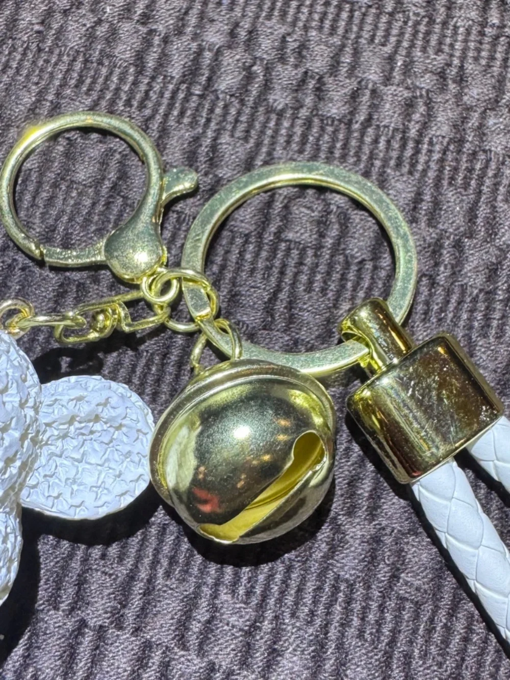 White Love is Eternal Keychain Purse Charm